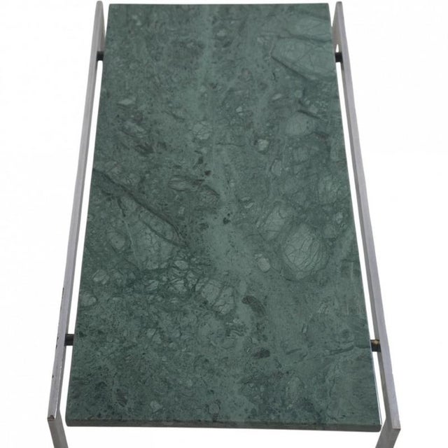 Side Table in Green Marble from Fabricius and Kastholm, 1960s For Sale - Image 4 of 14