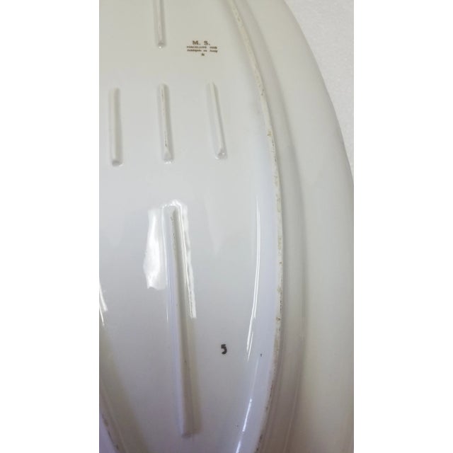 Ceramic 1960s French Hand-Painted Porcelain Fish Platter For Sale - Image 7 of 10