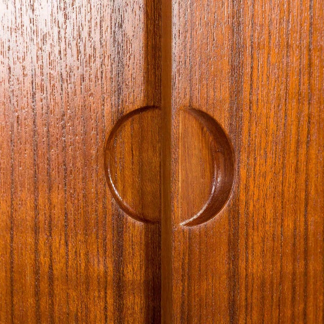 Teak 4-Bay Wall Unit attributed to Poul Cadovius for Cado, 1960s For Sale - Image 18 of 18