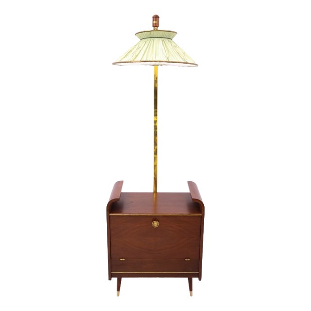Bar Cabinet with Lamp, Eastern Europe, 1970s For Sale