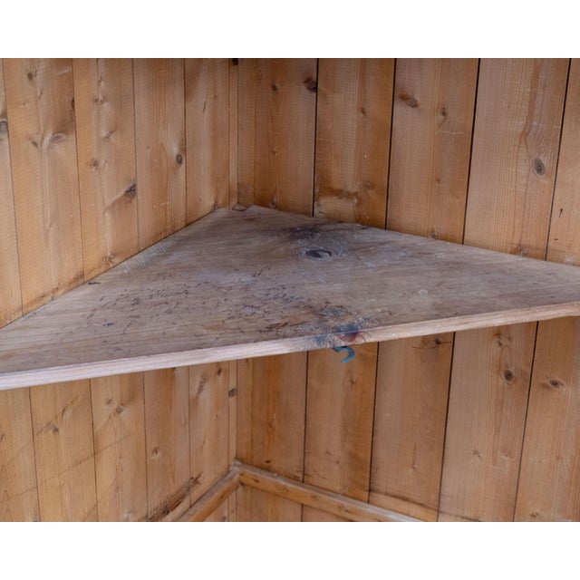 1930s Antique Pine Corner Cabinet, 1930s For Sale - Image 5 of 13