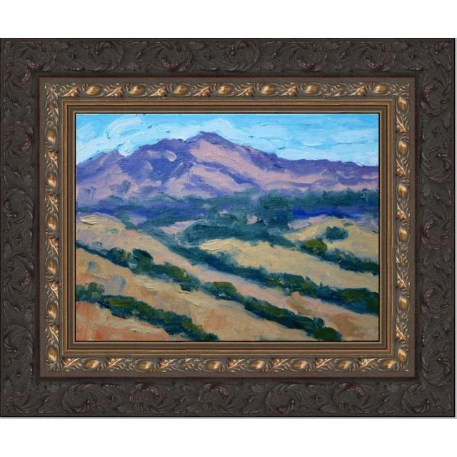 "Mt. Diablo" Contemporary Impressionist Style Landscape Oil Painting For Sale - Image 11 of 12