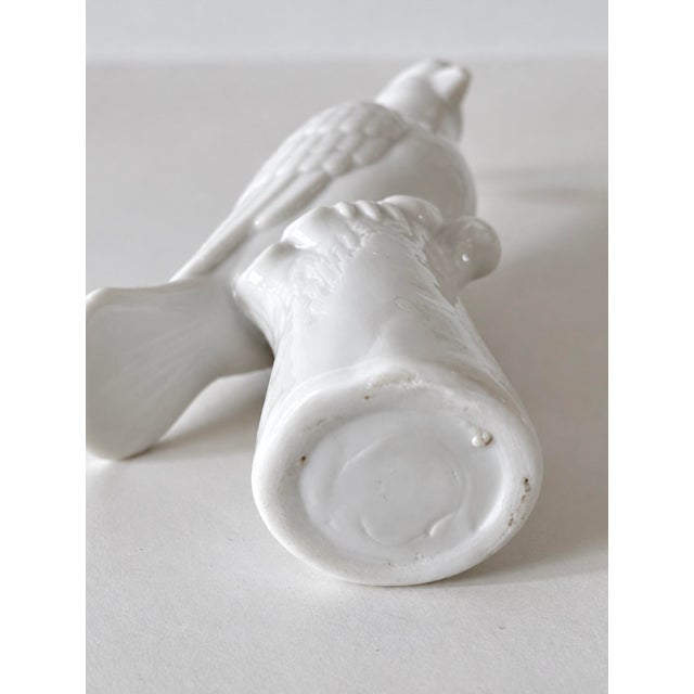 Single Blanc De Chine Cockatoo Bud Vase For Sale - Image 10 of 11