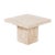 Travertine Marble Side Table Willy Rizzo Style For Sale In Chicago - Image 6 of 6