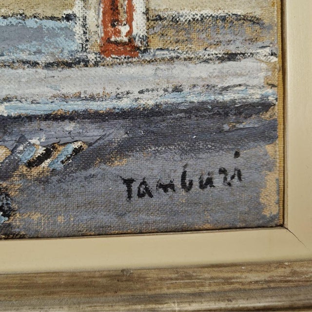 Orfeo Tamburi, City Landscapes, Paris, 1970, Watercolor & Oil Painting, Set of 2 For Sale - Image 11 of 18