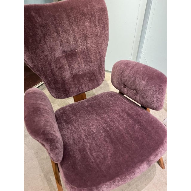 Goldenrod Vintage Lounge Chairs by Roger Landault, 1950, Set of 2 For Sale - Image 8 of 18