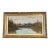 Antique American Wilderness Lake Landscape — Oil on Board — Hudson River School / Luminist — Ornate Gilt Frame — 14 X 23 Inches For Sale