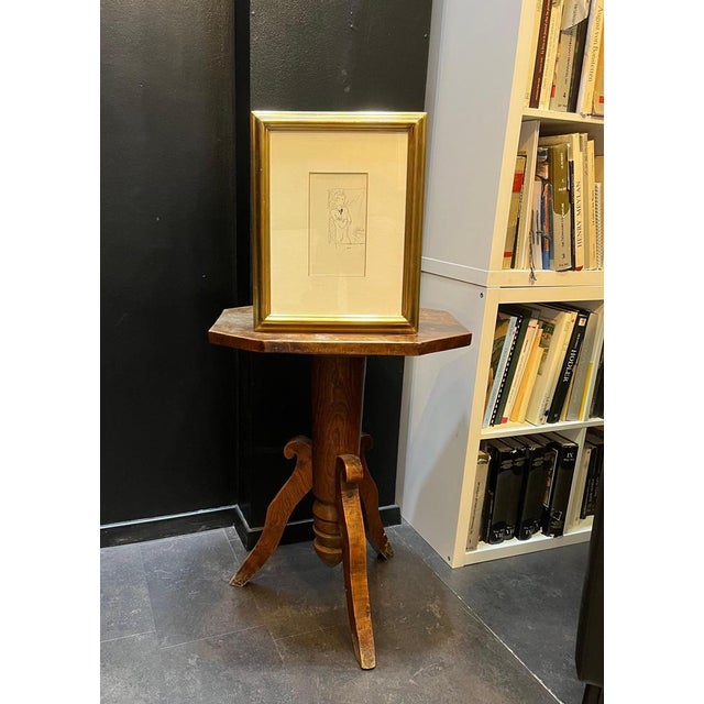 Paper Benjamin II Vautier, Young Boy at the Window, Graphite on Paper For Sale - Image 7 of 9