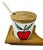 Mid-Century Modern Serv-Wood Reversible Porcelain Fruit Jam Jar Set - 5 Pieces For Sale - Image 4 of 15