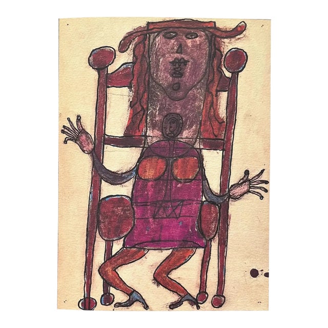 Jean Dubuffet 23 – Lithograph a Meme La Pierre 1982 For Sale