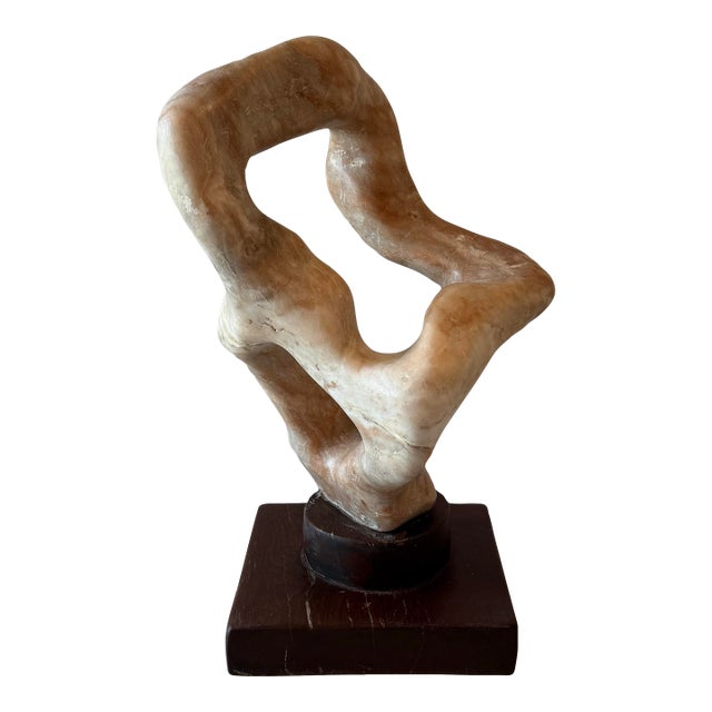 Large Vintage Stone Hand Carved Organic Sculpture For Sale