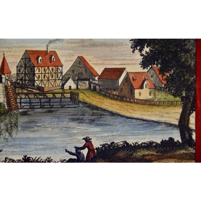 Early 18th Century Lemons "La Parte Interiore": An Early 18th C. Volckamer Hand-Colored Engraving, 1708 For Sale - Image 5 of 5