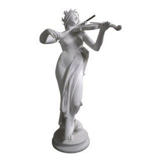E. Delaplanche, Allegory of Music, 1800s, Bronze For Sale