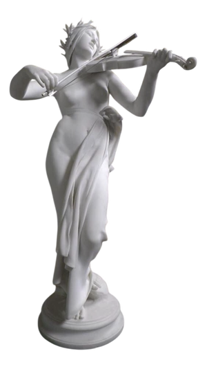 E. Delaplanche, Allegory of Music, 1800s, Bronze