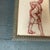 Abstract 1950’s Abstract Nude Figure Sepia Study Drawing For Sale - Image 3 of 4