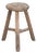 Primitive Japandi Wood Stool For Sale