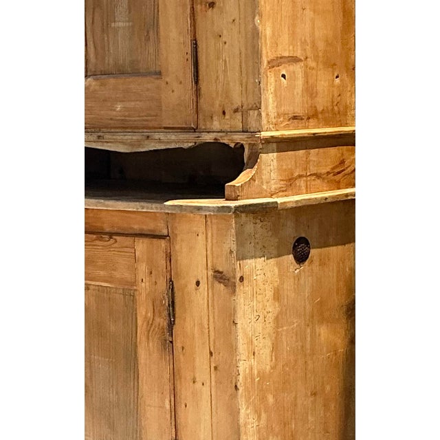 Vintage Primitive Knotty Pine Stacked Pantry For Sale - Image 4 of 12