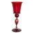 Italian Handcrafted Chalice in Blown Murano Glass 1970s For Sale