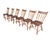 A fairly rare find in a group of six. Farmhouse plank bottom farm chairs. Likely maple. Very good joinery, finish in very...