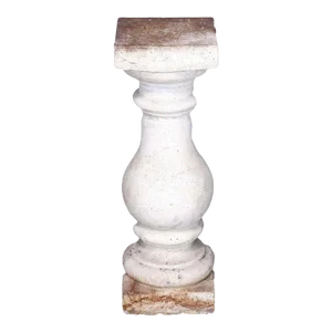 20th Century Classical Cast Hard Stone Balustrade Sculpture or Plant Display Pedestal