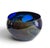 Vintage Blue Art Glass Vase / Bowl XL Center Piece Red Green Swirl An outstanding piece of art glass with beautiful color...