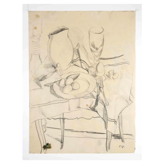 Reynold Arnould, Still Life, Drawing, Mid-20th Century For Sale