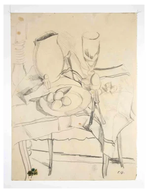 Reynold Arnould, Still Life, Drawing, Mid-20th Century