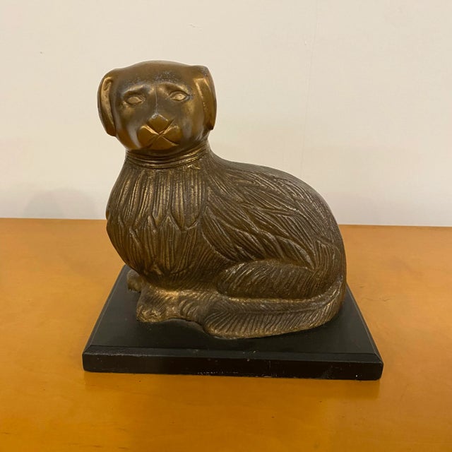 Brass Mid Century Modern Brass Figure Dog For Sale - Image 8 of 8