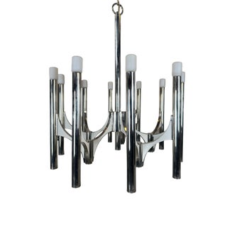 Vintage Orbit Chandelier by Gaetano Sciolari, 1960s For Sale