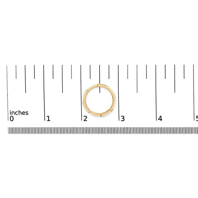 2020s 10K Yellow Gold Diamond Accent Paperclip Band Ring (I-J Color, I2-I3 Clarity), Size 7 For Sale - Image 5 of 7