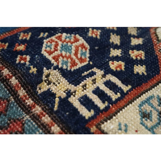 Antique Kazak Rug 3'1'' x 7'7'' For Sale - Image 12 of 12