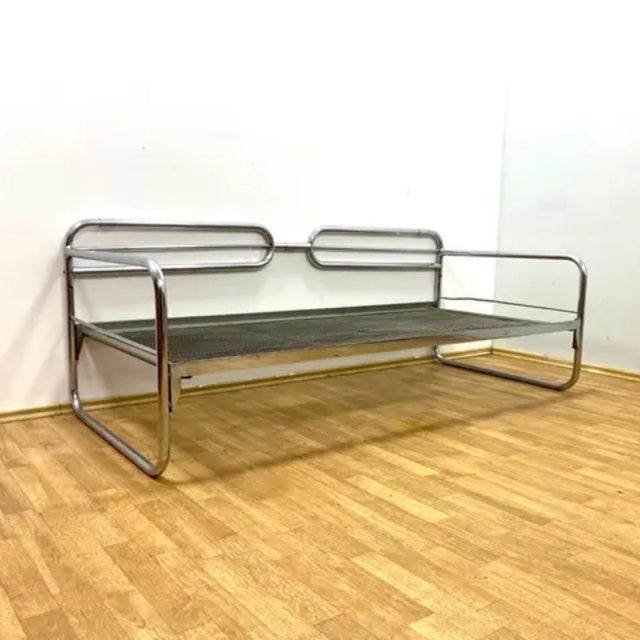 Bauhaus Chrome Sofa from Slezák, 1930s For Sale - Image 9 of 13