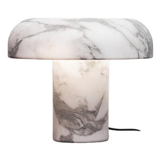 Marie White Carrara Marble Table Lamp by Haymann Editions For Sale