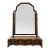 Early 20th Century Georgian Revival Walnut Dressing Mirror With Drawers For Sale