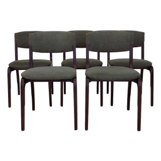 Chairs attributed to Gianfranco Frattini for Cantieri Carugati, 1960, Set of 5 For Sale