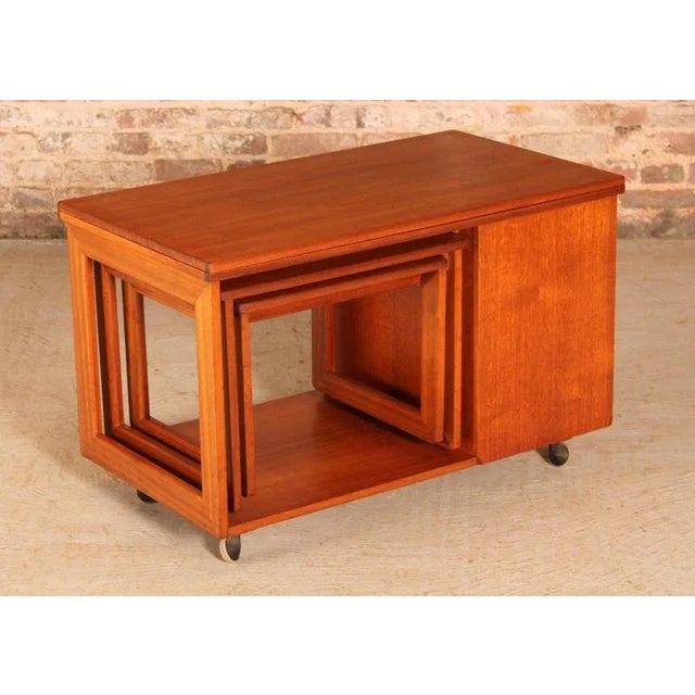 Mid-Century Tristor Nesting Tables in Teak from McIntosh, 1970s, Set of 3 For Sale - Image 4 of 14
