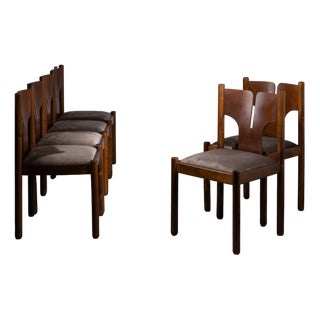 Vintage Italian Chairs from Mobilgirgi, 1970s, Set of 6 For Sale