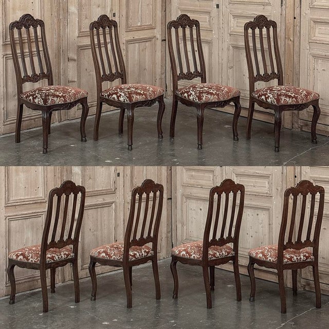 Set of 10 Antique Liegoise Dining Chairs Includes 2 Armchairs For Sale - Image 10 of 16