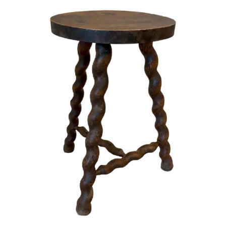 Antique French Bobbin Stool For Sale