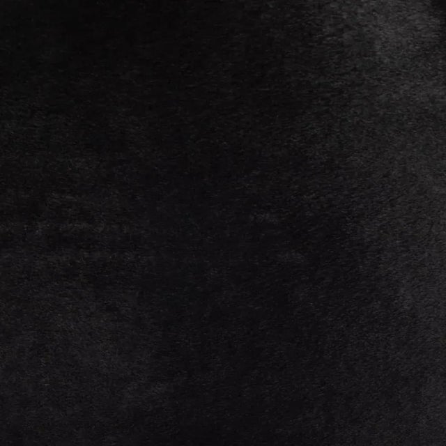 2020s Four Hands Sinclair Round Ottoman, Dark Hair On Hide For Sale - Image 5 of 5