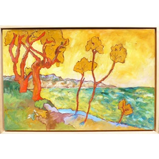 "Santa Barbara Sunset" Oil Painting by Martha Holden For Sale