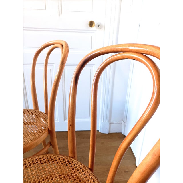 1960s Bistro Chairs in Bent Beechwood by ZPM Radomsko for Thonet, 1960s, Set of 2 For Sale - Image 5 of 14