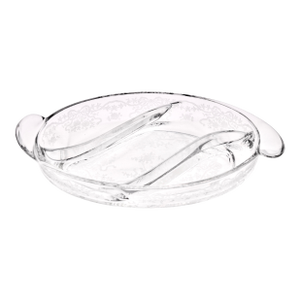 Fostoria Etched Glass Dish