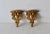 1960s Italian Baroque Gilded Brackets Accent Wall Console Shelves Mid Century-A Pair For Sale - Image 4 of 10