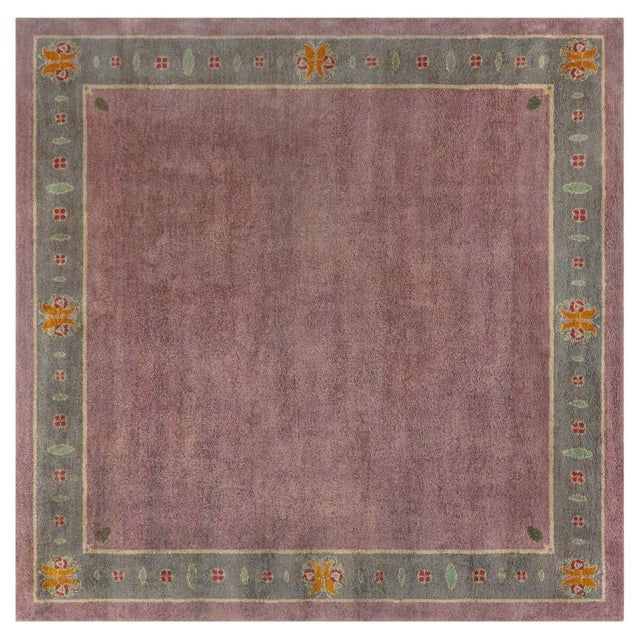 Doris Leslie Blau Vintage Irish Donegal Arts & Crafts Rug For Sale