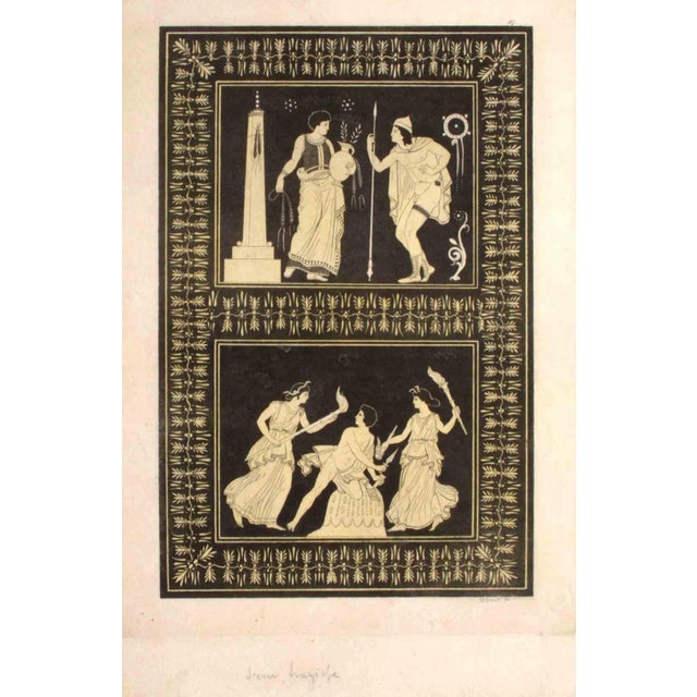 Domenico Klemi Bonatti, Mythological Scene, Etching, 1850 For Sale