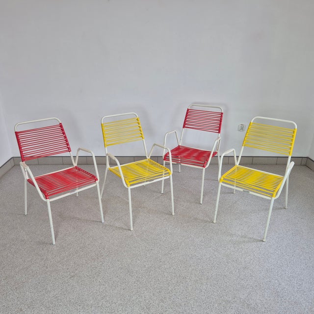 Mid-Century Modern Yellow Spaghetti Armchair from Mauser, 1970s For Sale - Image 4 of 9