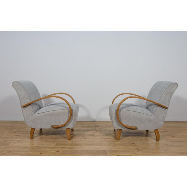 1960s Model 410 Armchairs by Jindřich Halabala for Up Závody, 1930s, Set of 2 For Sale - Image 5 of 18