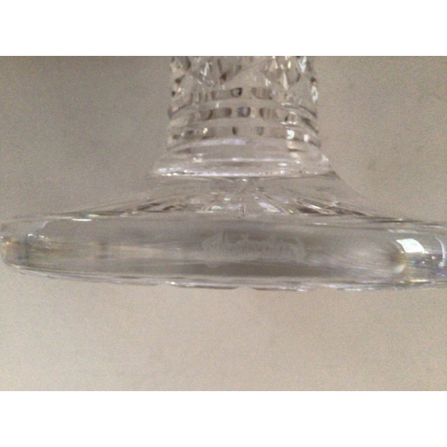 Transparent 1980s Waterford Crystal Candle Holder For Sale - Image 8 of 10