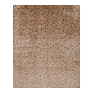 Rug & Kilim’s Spanish European Style Rug in Brown With Floral Pattern “Cordoba” For Sale